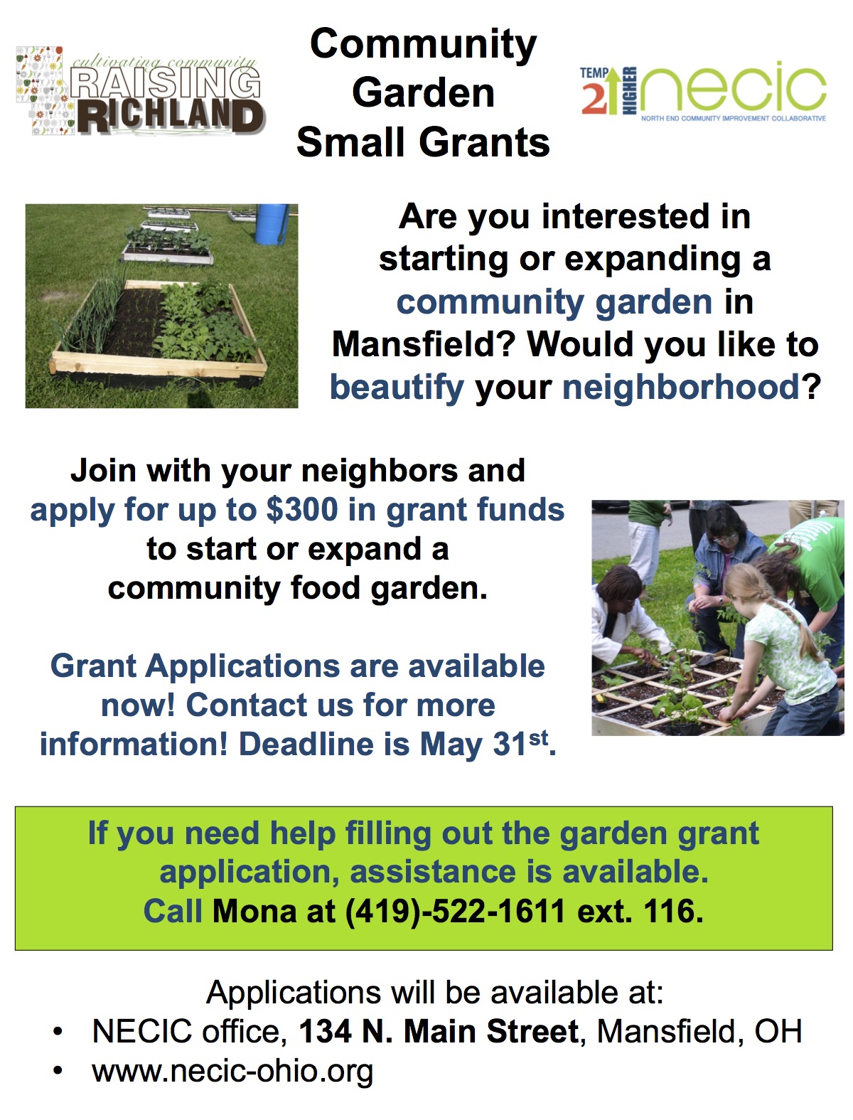 Community Garden Grants Necic